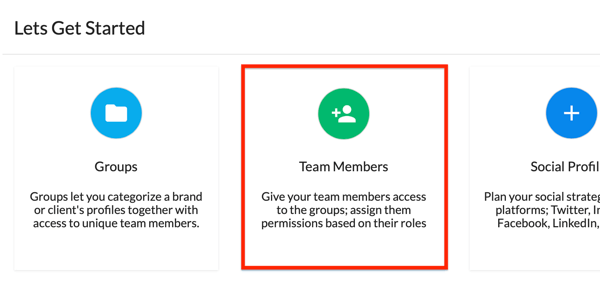 Comece adicionando membros da equipe à sua conta Statusbrew.