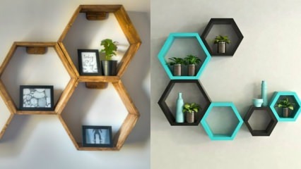 Como fazer uma estante hexagonal em casa?