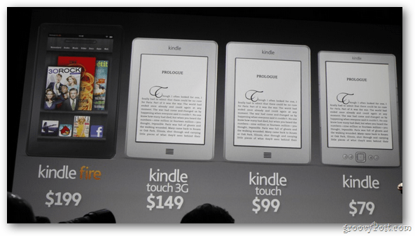 Amazon: anuncia três novos leitores Kindle com o novo tablet Kindle Fire Color de US $ 199