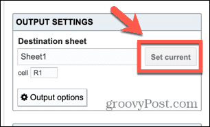 conector api definir corrente