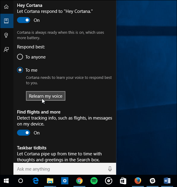 Learn my Voice Hey Cortana