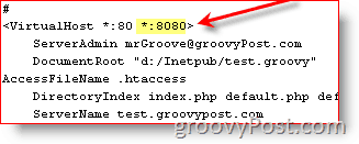 Configurar o Apahce para usar várias portas:: groovyPost.com