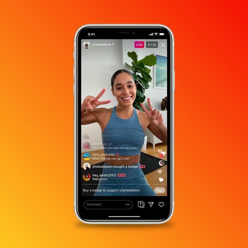 O Instagram está fazendo mais para apoiar os criadores com a introdução de emblemas em vídeos ao vivo, anúncios IGTV e atualizações de compras.
