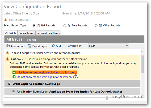 Corrigir problemas do Microsoft Office com a ferramenta Office Configuration Analyzer