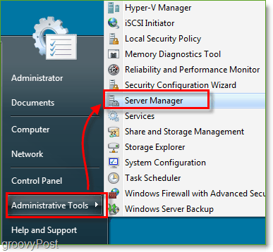 Captura de tela - Windows Server 2008 Launch Server Manager