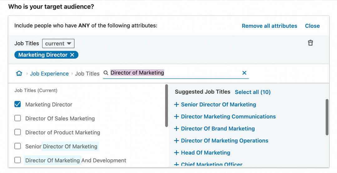 how-to-use-targeting-get-in-front-of-concorrente-audiences-on-linkedin-job-titles-step-9
