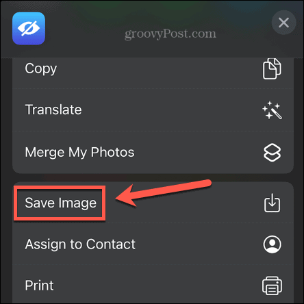 iphone salvar imagem