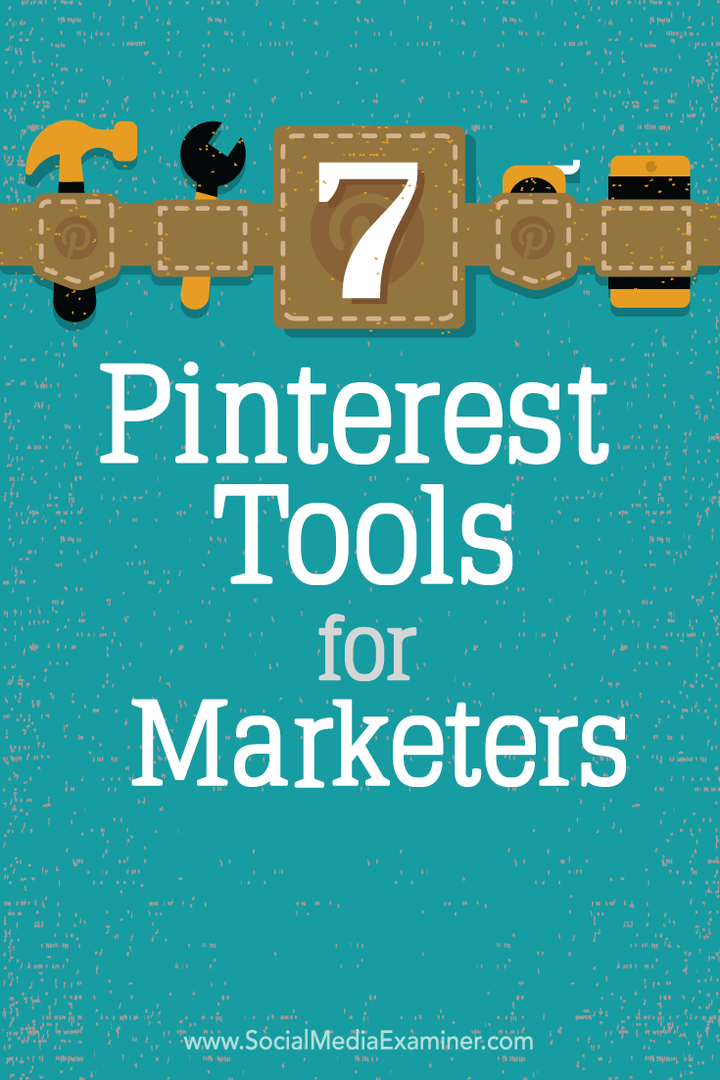 7 Ferramentas do Pinterest para profissionais de marketing: examinador de mídia social