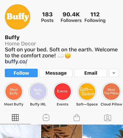Instagram destaca álbuns no perfil de Buffy