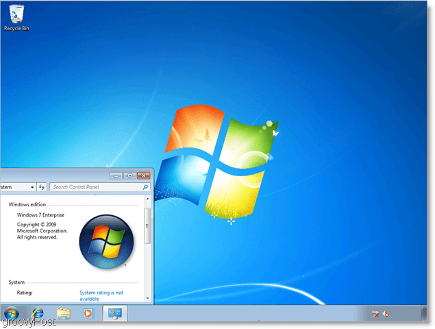 windows 7 enterprise, executando como um vhd