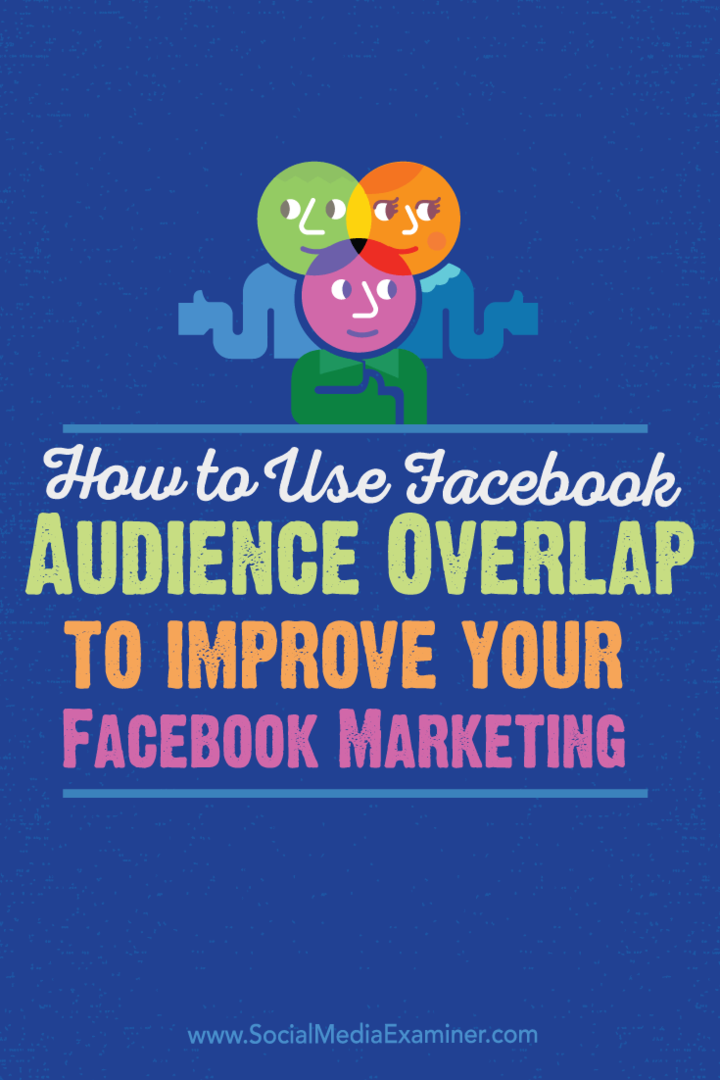 Como usar a sobreposição de público do Facebook para melhorar seu marketing no Facebook: examinador de mídia social