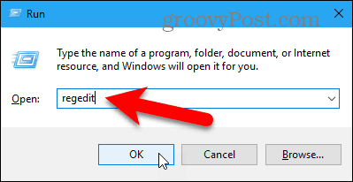 Abra o Editor do Registro no Windows 10