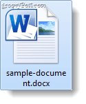 arquivo de exemplo .docx