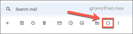 ícone de etiquetas do gmail
