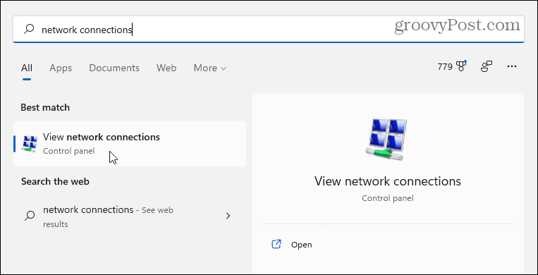 conexões de rede windows 11