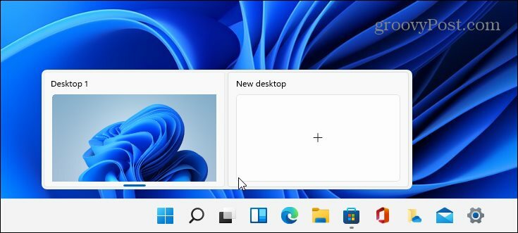 Botão da área de trabalho virtual Windows 11