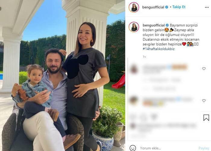 Bengü está se tornando mãe pela segunda vez! Bengü também anunciou o sexo de seu bebê!