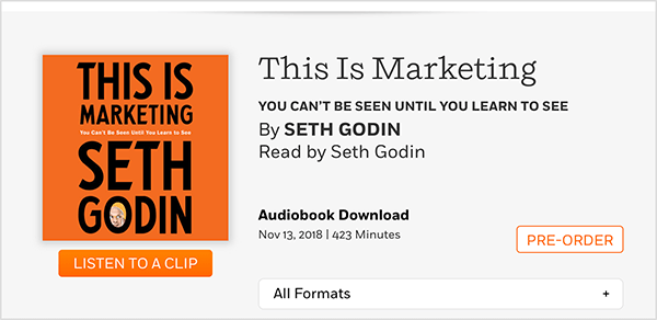 Marketing moderno: sabedoria de Seth Godin: examinador de mídia social