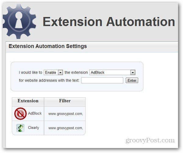 Ativar / desativar extensões automaticamente em sites específicos [Chrome]