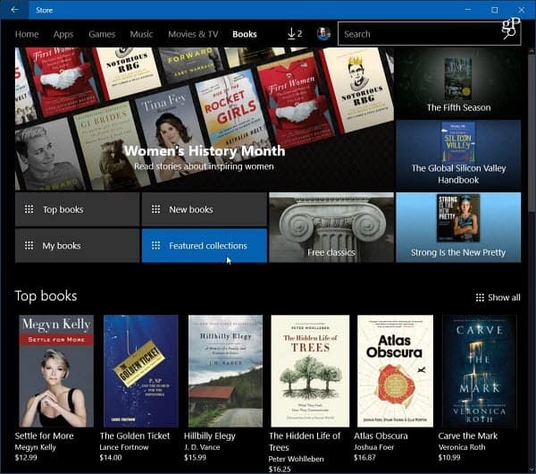 EBooks do Windows 10