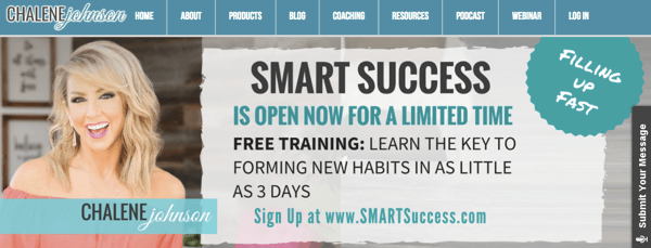 Promoção de produto Smart Success de Chalene Johnson