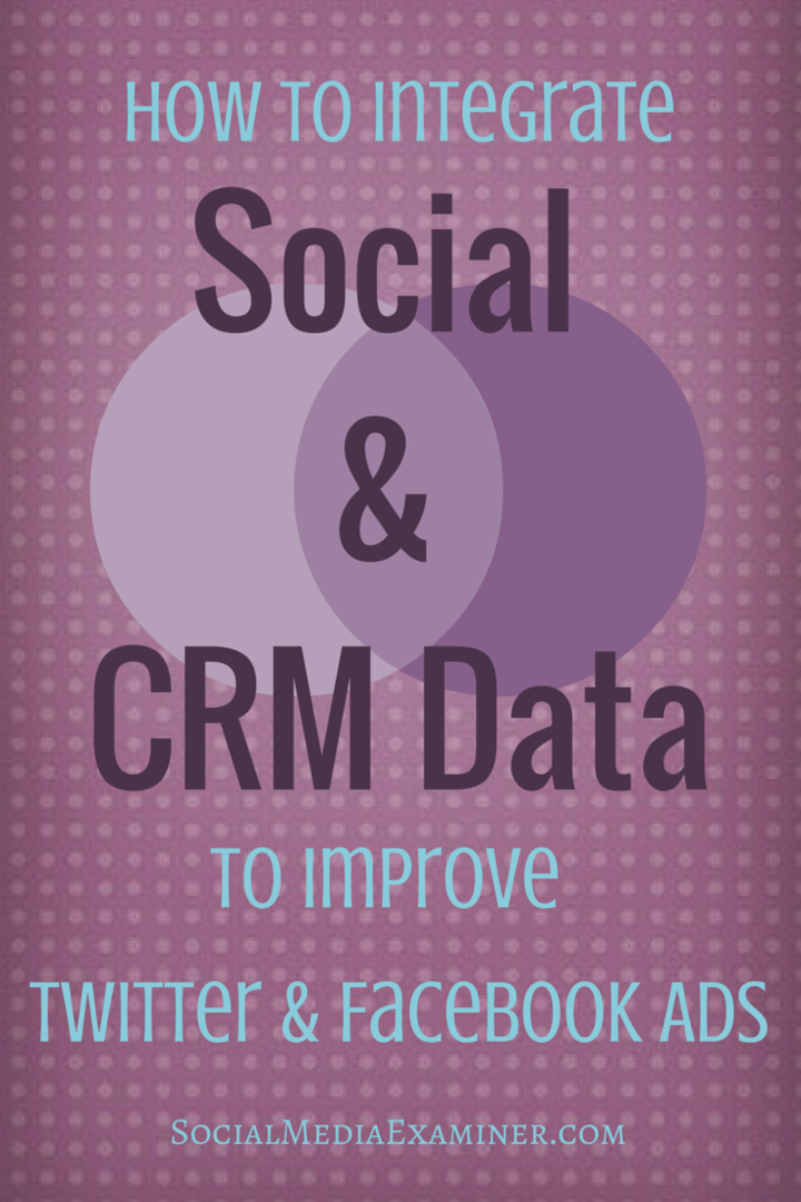 Como integrar dados sociais e de CRM para melhorar seus anúncios no Twitter e no Facebook: examinador de mídia social