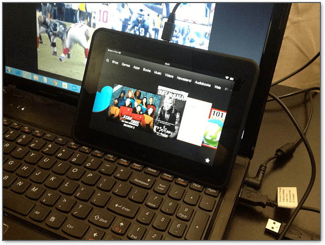 Conecte o Kindle Fire HD Windows 8