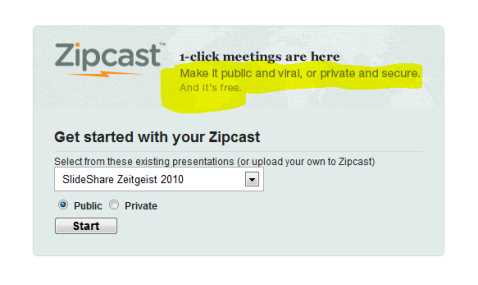reuniões zipcast