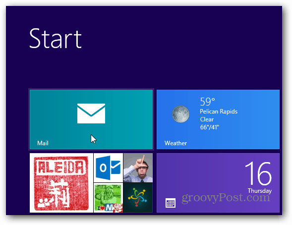 Iniciar o Windows 8 Mail Client