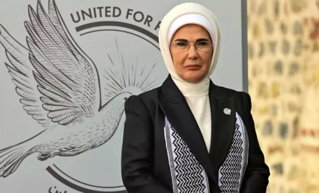Emine Erdoğan compartilhou! Chamada conjunta da Cúpula Um Coração para a Palestina