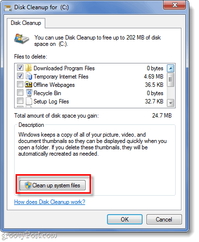 limpar arquivos systme no windows 7