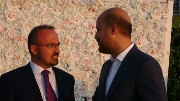 Vice-presidente do AK Party Group Bülent Turan e Bilal Erdoğan